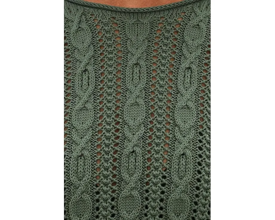 Свитер Brennan Splendid с косой вязкой и округлым вырезом