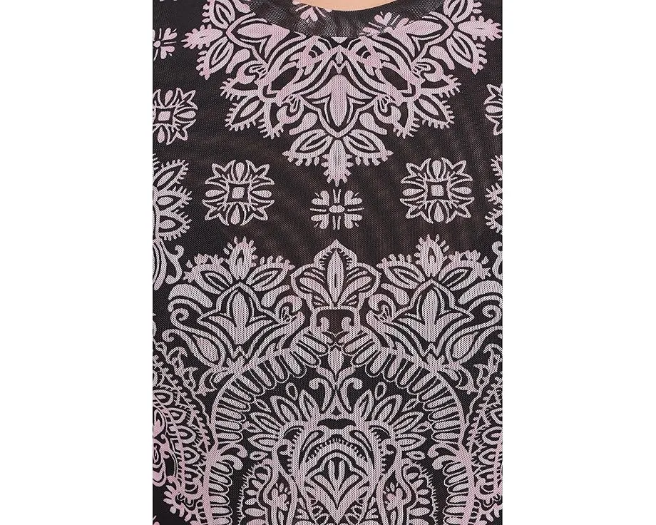 Топ Eleanor Johnny Was из сетки с коротким рукавом