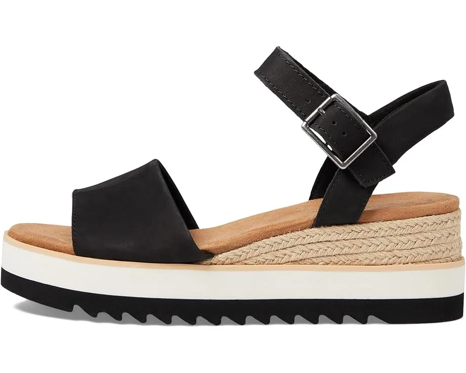 Сандалии TOMS Diana на платформе с регулируемым ремешком и стелькой OrthoLite