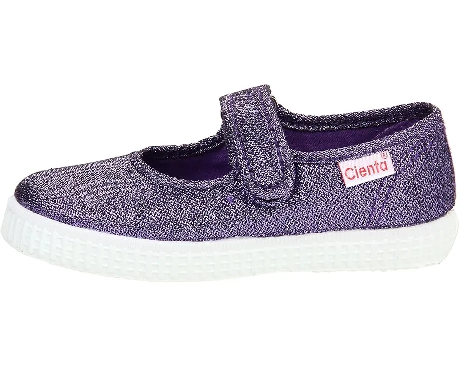 Детские туфельки Cienta Kids 56013 в стиле Мэри Джейн с блестками
