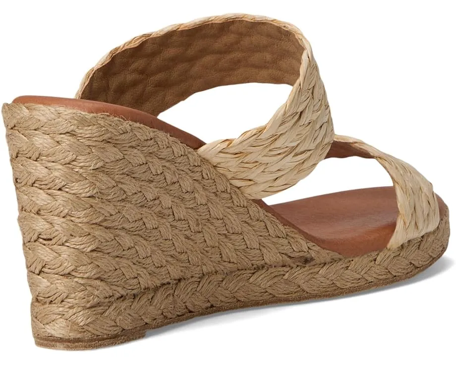 Босоножки Andre Assous Nolita Raffia на танкетке с открытым носком