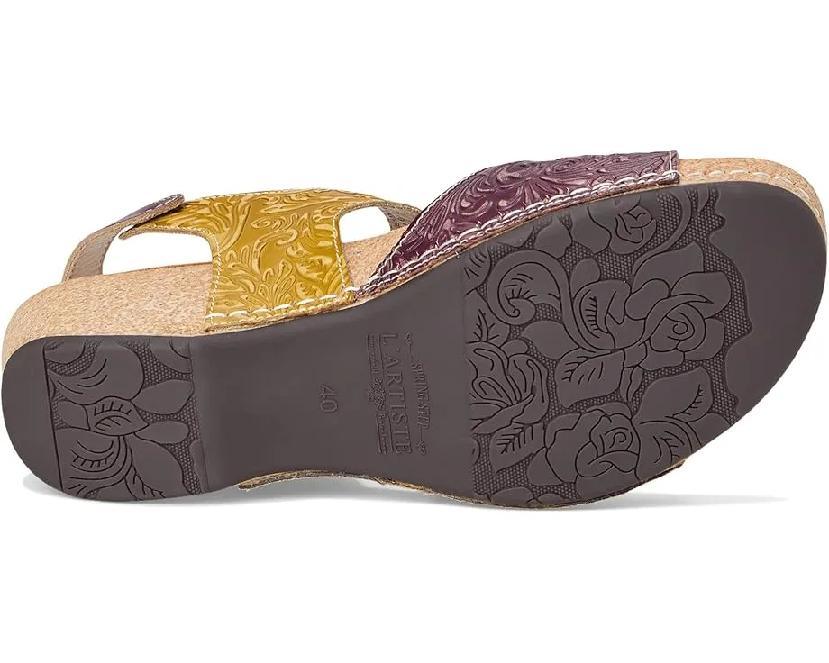 Сандалии L'Artiste by Spring Step Osuna из пробки и кожи с массивным каблуком