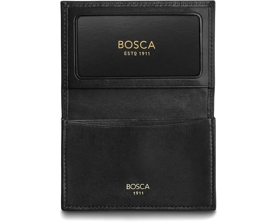 Картхолдер Bosca с расширяемым отделением из состаренной кожи