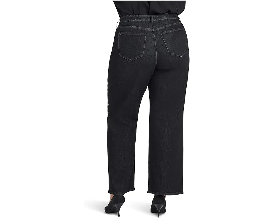 Джинсы Plus Size Teresa с пайетками и разрезом от NYDJ на технологии Lift Tuck
