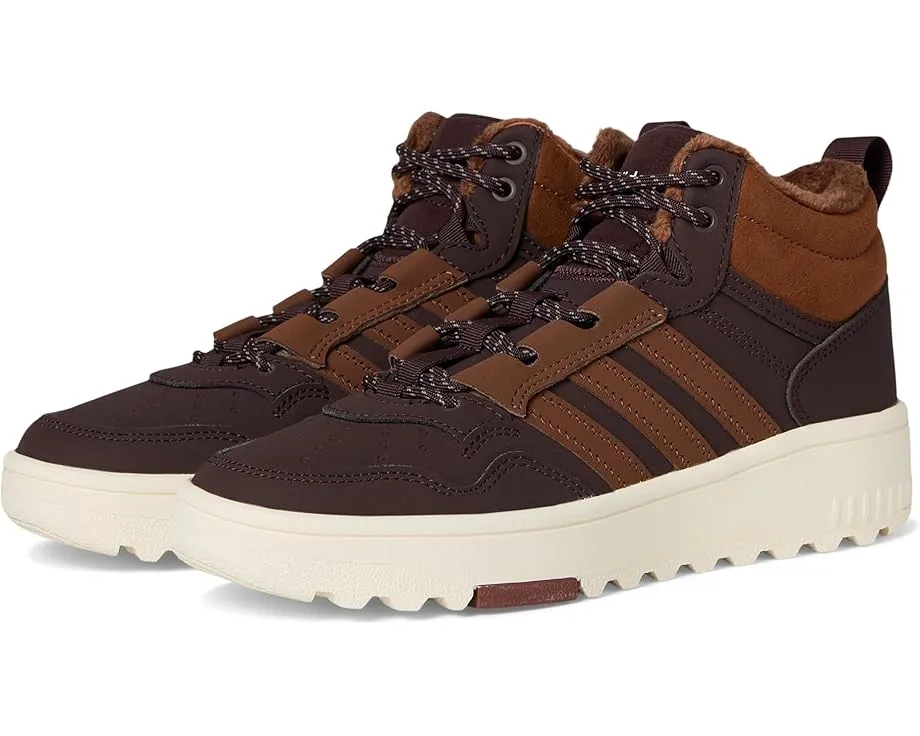 Кроссовки adidas Kids Hoops 4.0 Mid Top на шнуровке с резиновой подошвой