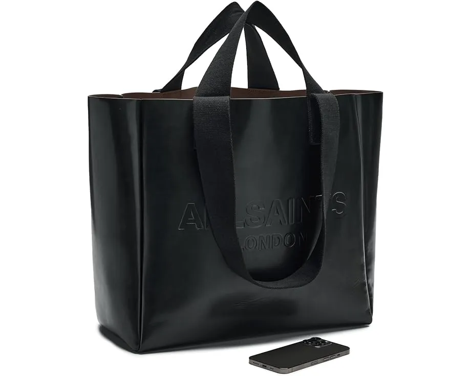 Кожаная сумка-тоут AllSaints Izzy с двумя ручками