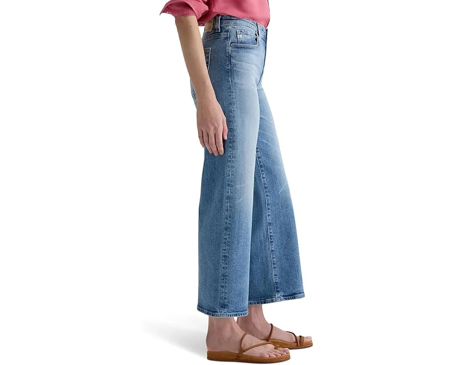 Джинсы AG Jeans Saige с завышенной талией и широкими штанинами в цвете Helios