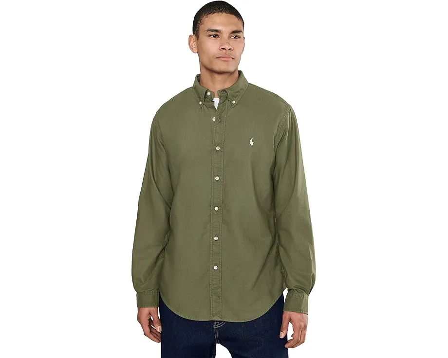 Классическая рубашка Classic Fit Long Sleeve Oxford Polo Ralph Lauren с длинным рукавом