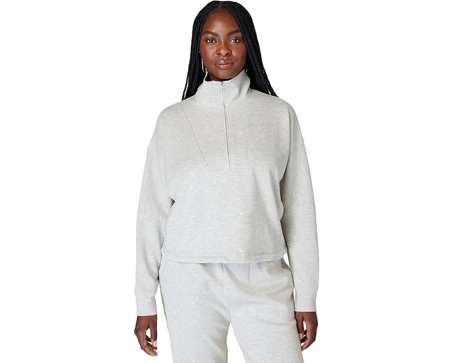 Свитшот Sand Wash Funnel Neck 1/2 Zip от Sweaty Betty с укороченным кроем