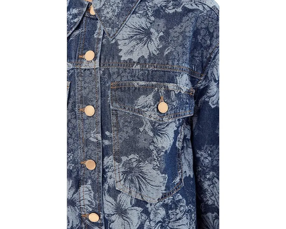 Джинсовая куртка Liverpool Los Angeles Jacquard с жаккардовым узором цвета Lapis Grove