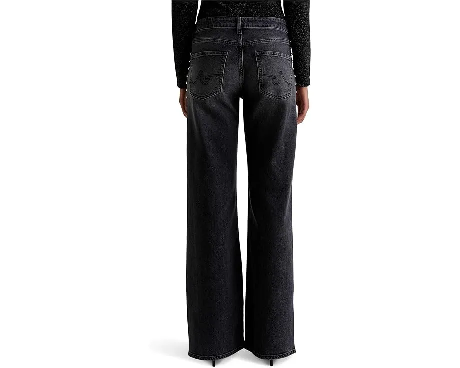 Джинсы AG Adria с низкой посадкой и широкими штанинами