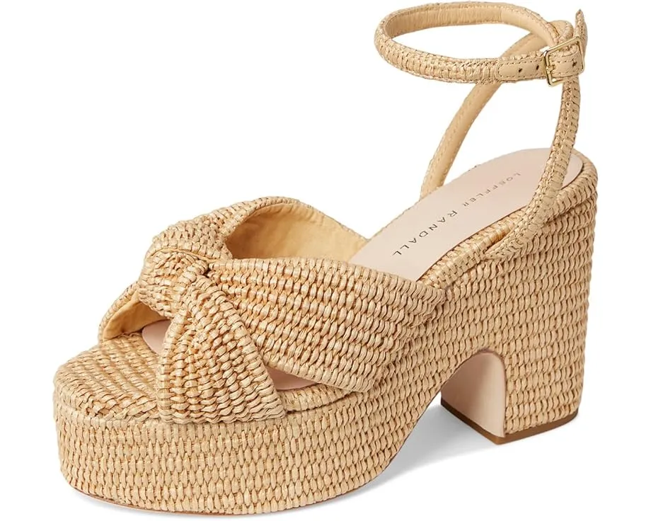 Сандалии Loeffler Randall на массивной платформе с узлом