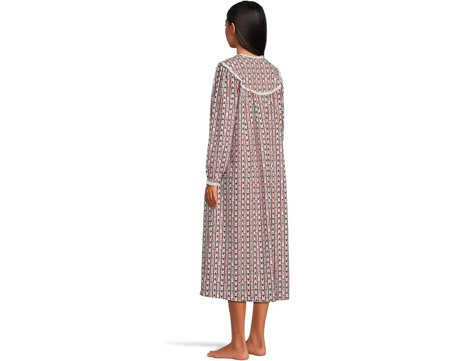 Ночная сорочка Lanz of Salzburg Classic 50 дюймов с открытым воротом и карманами