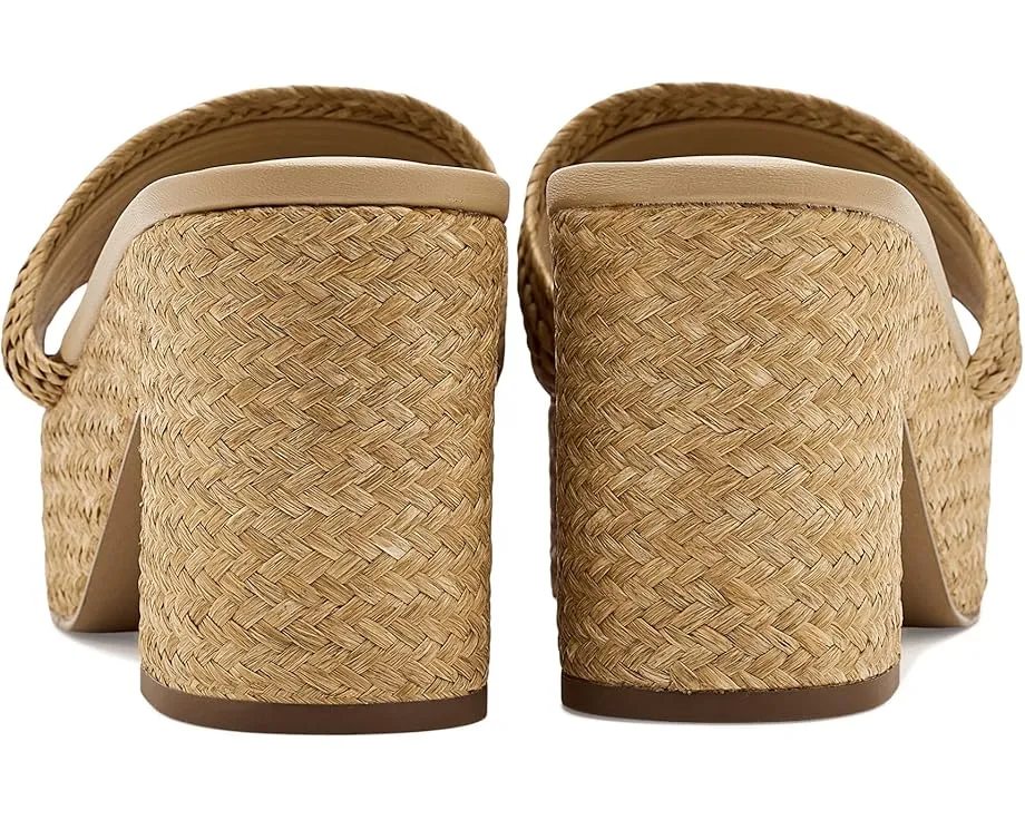 Сандалии Vince Clarita на платформе с плетением из рафии