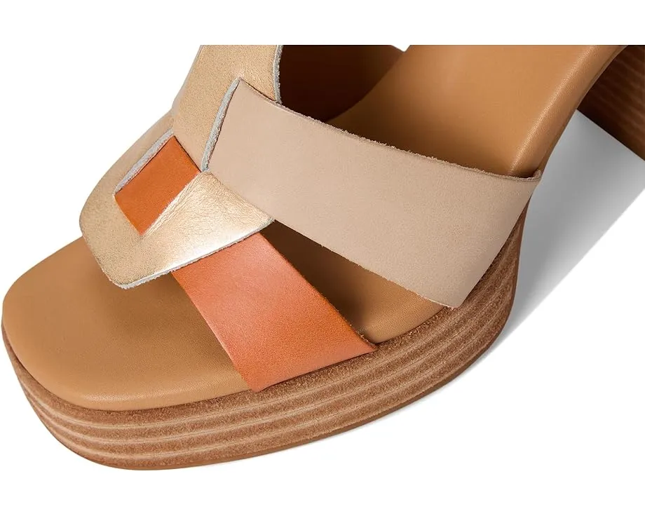 Босоножки Kork-Ease Macey с комбинированным каблуком и квадратным носком