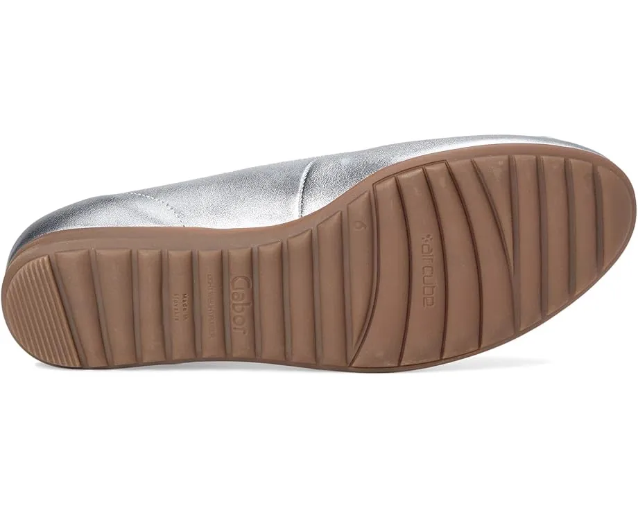 Балетки Gabor 62.623 из кожи на плоской подошве с резиновой подметкой