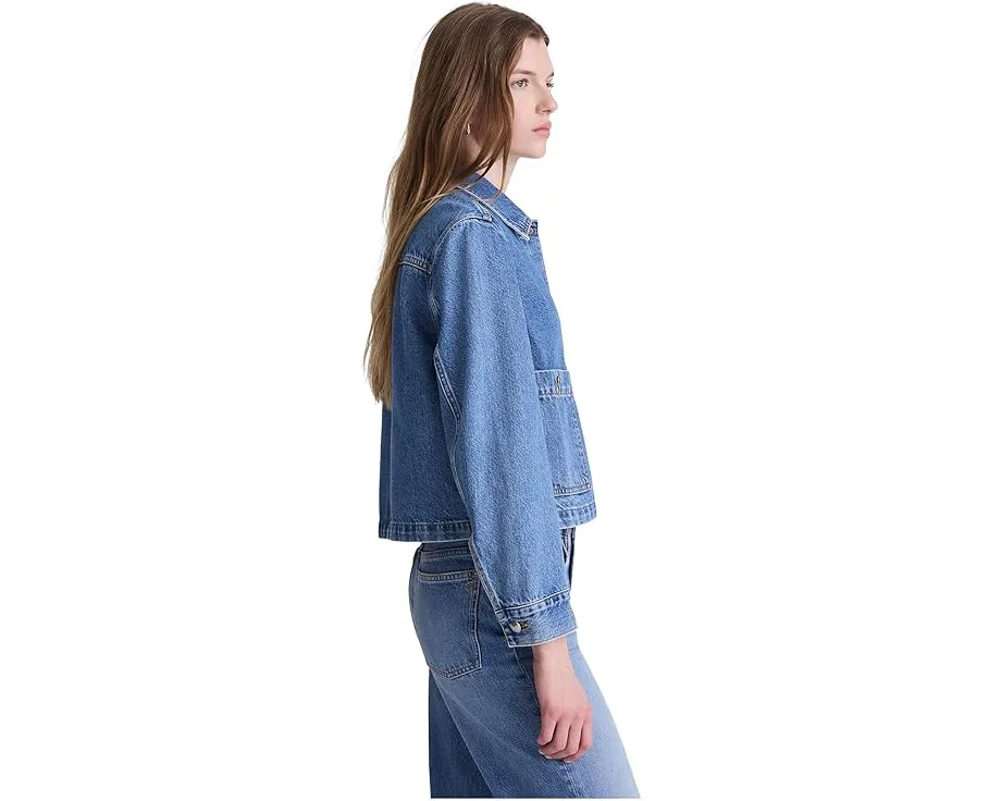 Джинсовая куртка Madewell Denim Chore Jacket с накладными карманами