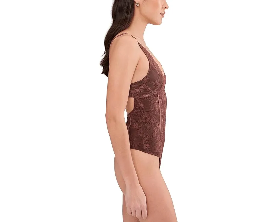 Боди Free People Say You Love Me с кружевом и V-образным вырезом