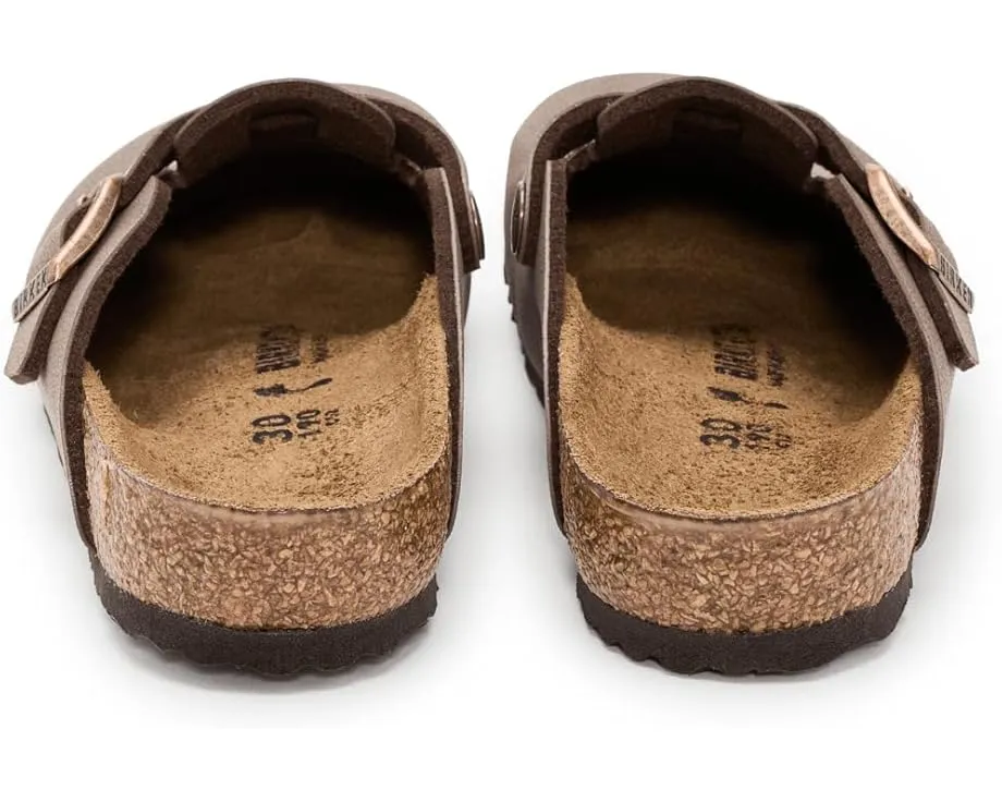 Детские сабо Birkenstock Boston из искусственной кожи с контурной стелькой