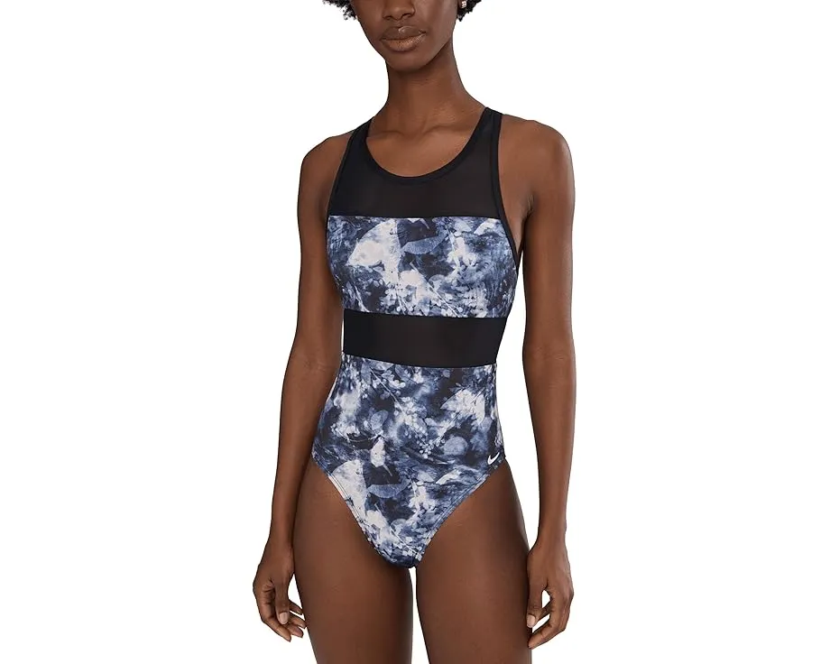 Купальник Nike с V-образной спинкой и цветочным принтом Frozen Floral