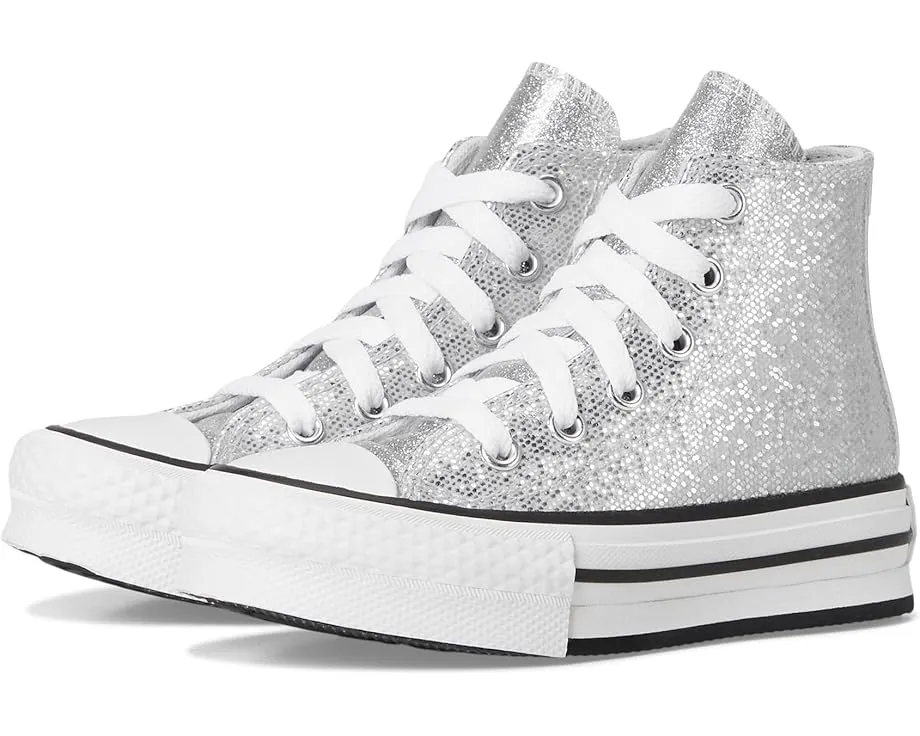 Converse Kids кроссовки Chuck Taylor All Star Lift Disco с блестками на платформе