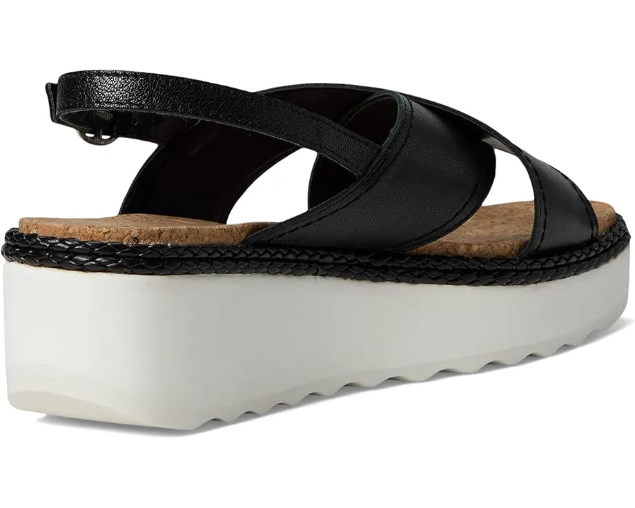 Сандалии Pebina Cross Band Wedge от Lucky Brand с перекрещивающимися ремешками и каблуком-клином