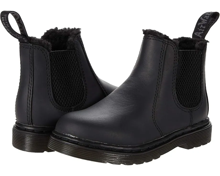 Ботинки Dr. Martens 2976 Leonore Mono T на шнурках с искусственным мехом