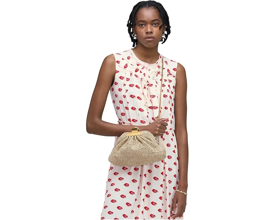 Маленький клатч Marc Jacobs The Summer Woven Glam с плетением и зажимом