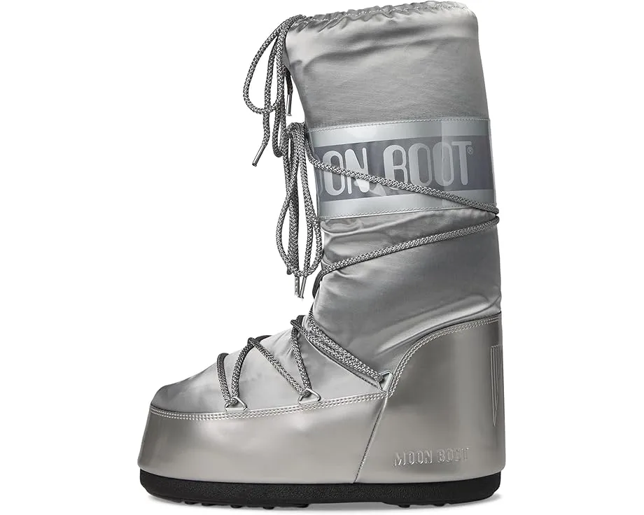 Ботинки MOON BOOT Icon Glance с блестящим атласом и термоизоляцией