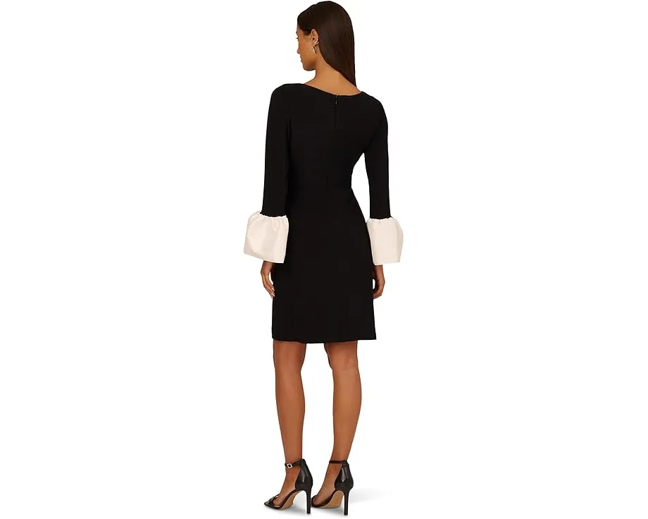 Короткое платье Adrianna Papell с манжетами и приталенным силуэтом