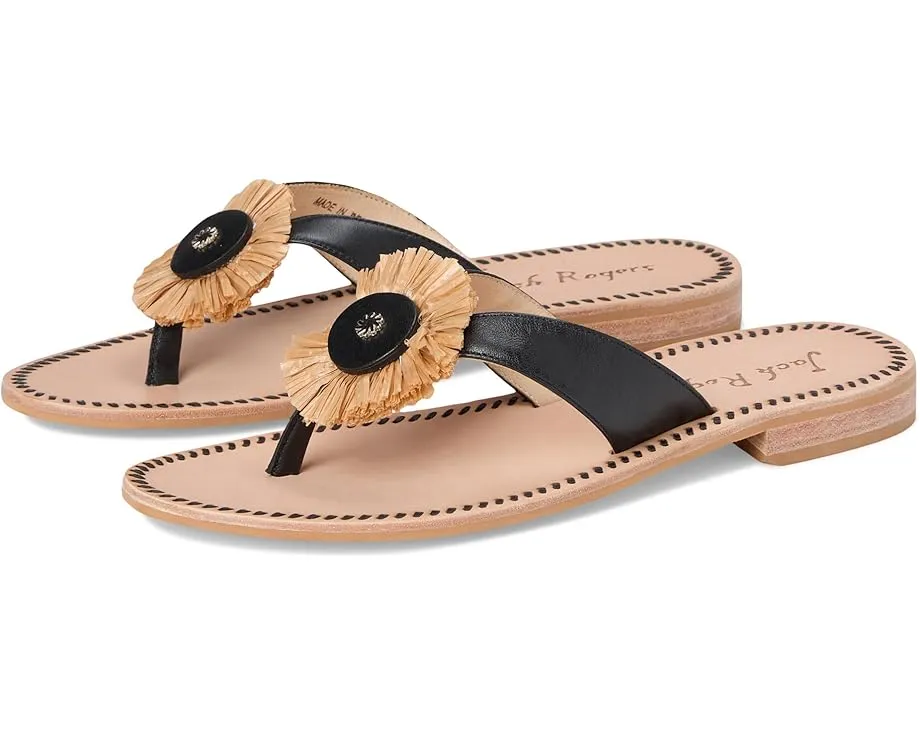 Сандалии Jack Rogers Cay Thong с медальоном из рафии