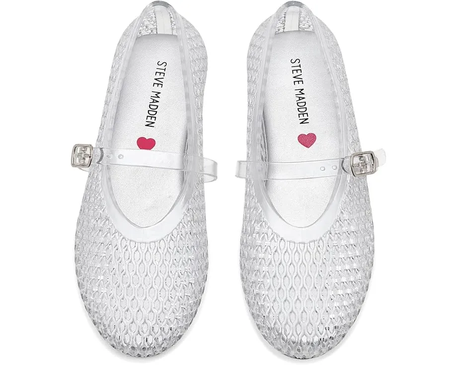 Детские балетки Steve Madden Kids Krista из прозрачного желе с плетением