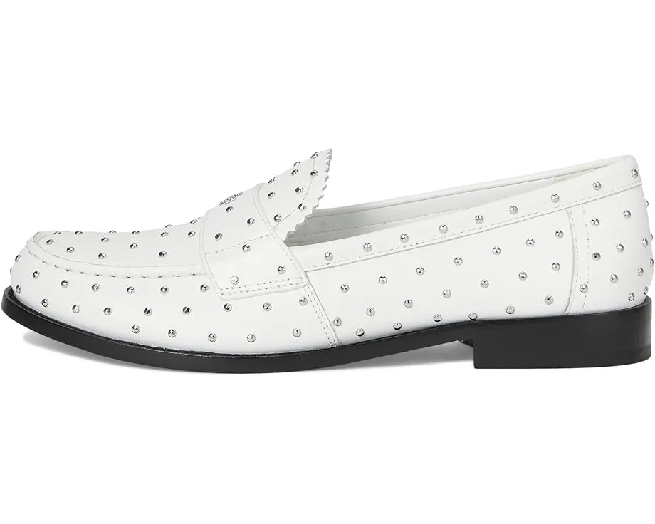 Лоферы Tory Burch Classic Stud с металлическими шипами облачно серебристые
