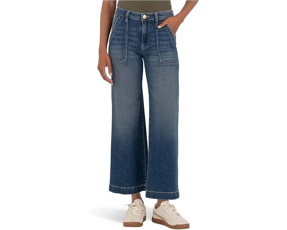 Джинсы KUT from the Kloth Charlotte с высокой посадкой и широкими штанинами