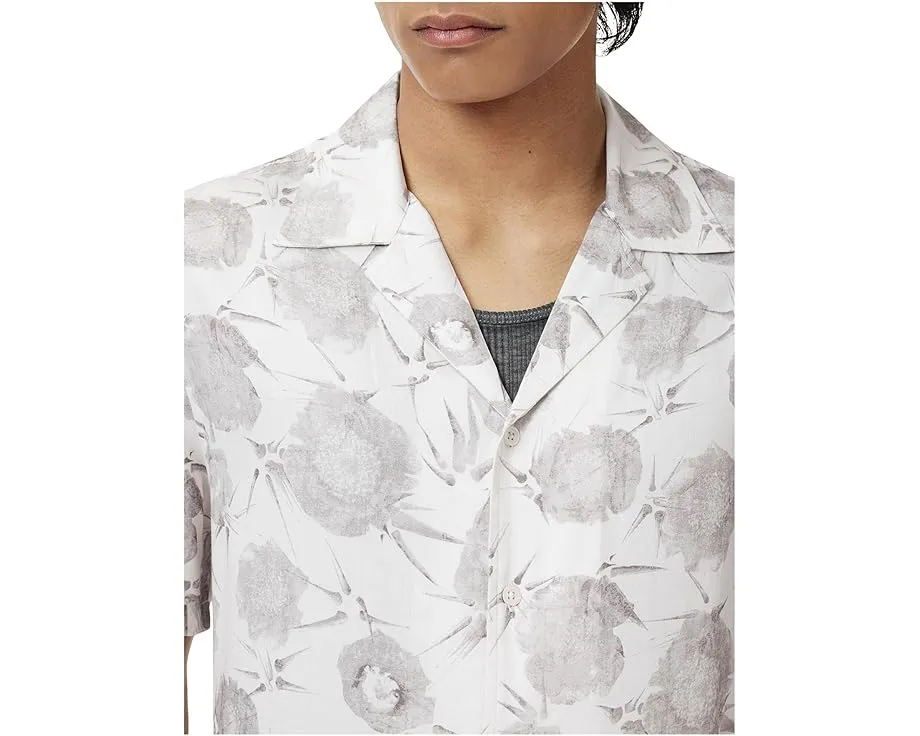 Рубашка Dan Camp Collar с коротким рукавом и принтом Thorn из модала