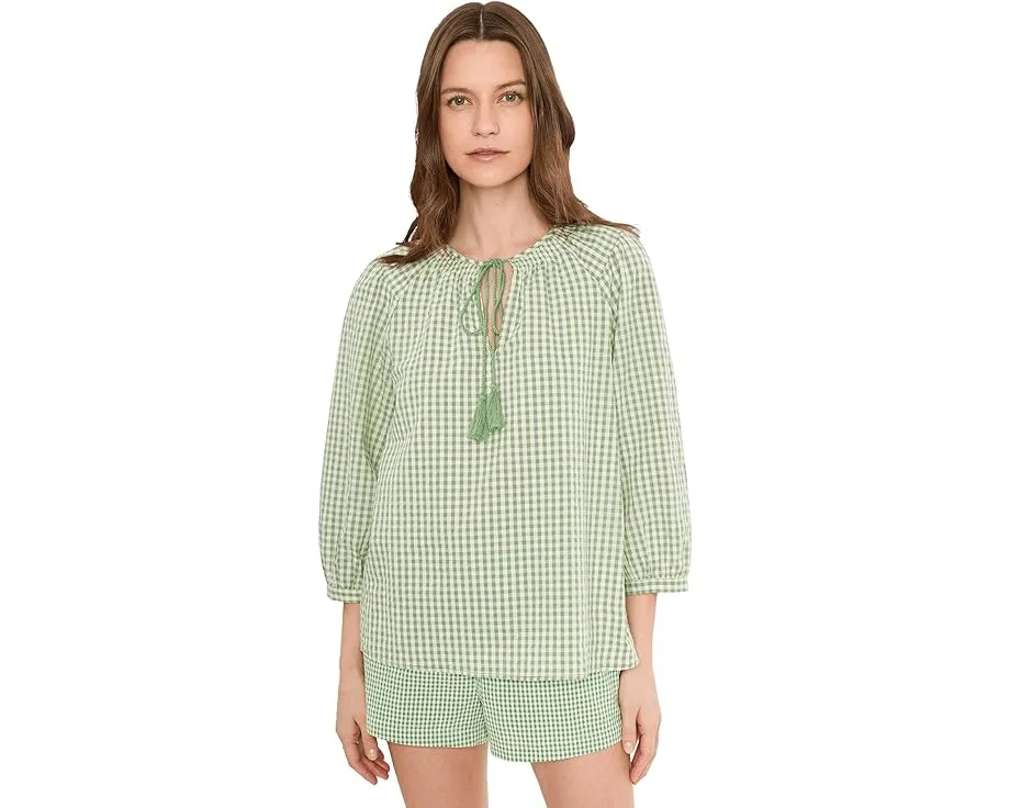 Блуза Vince Camuto с крестьянским рукавом и завязкой на шее