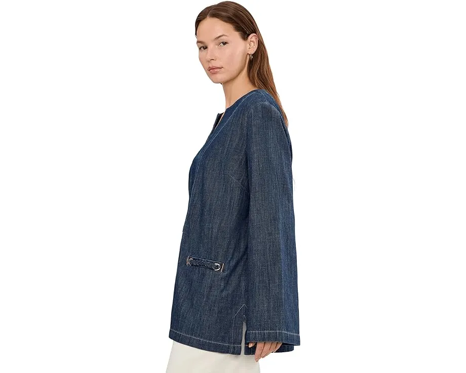 Джинсовая туника с расклешенными рукавами от NYDJ