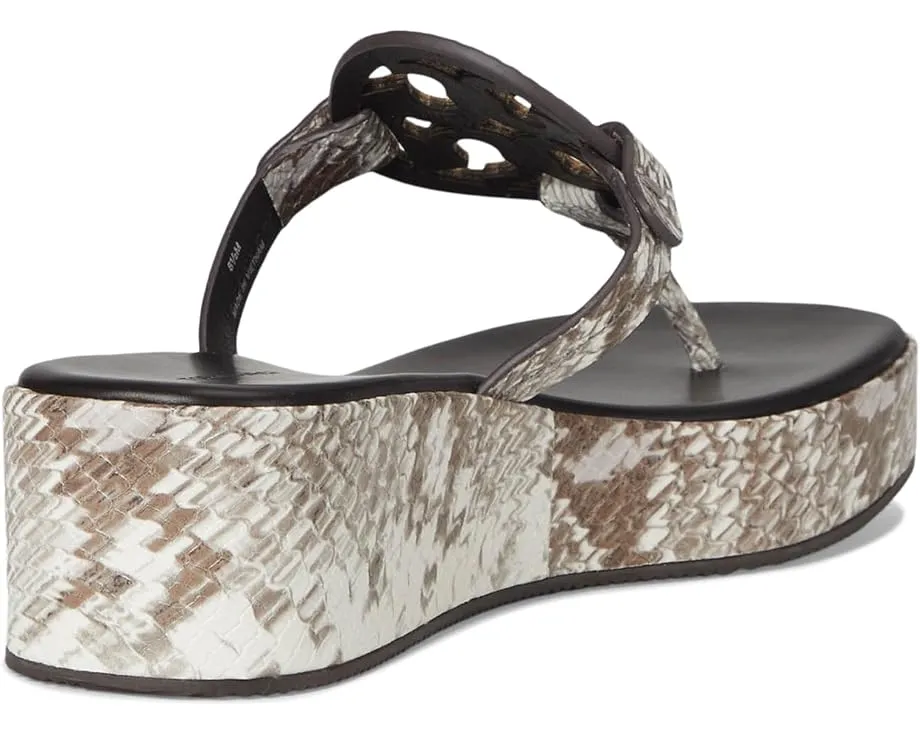 Босоножки Tory Burch Miller Wedge 25Mm на платформе с кожаным верхом