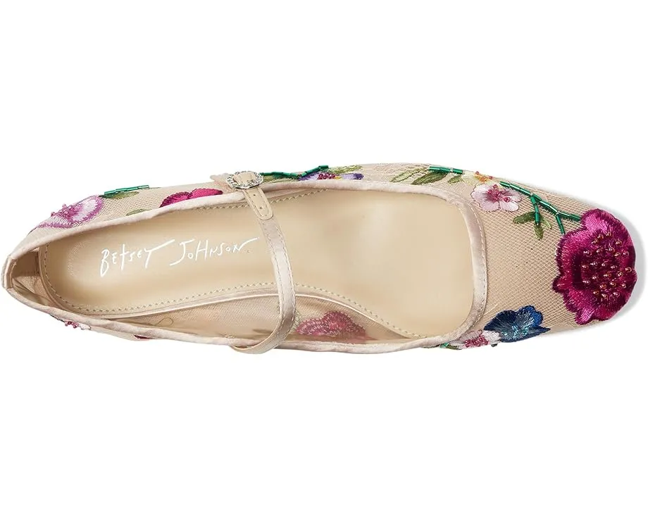 Балетки Blue by Betsey Johnson Nova с цветочной вышивкой и квадратным носком