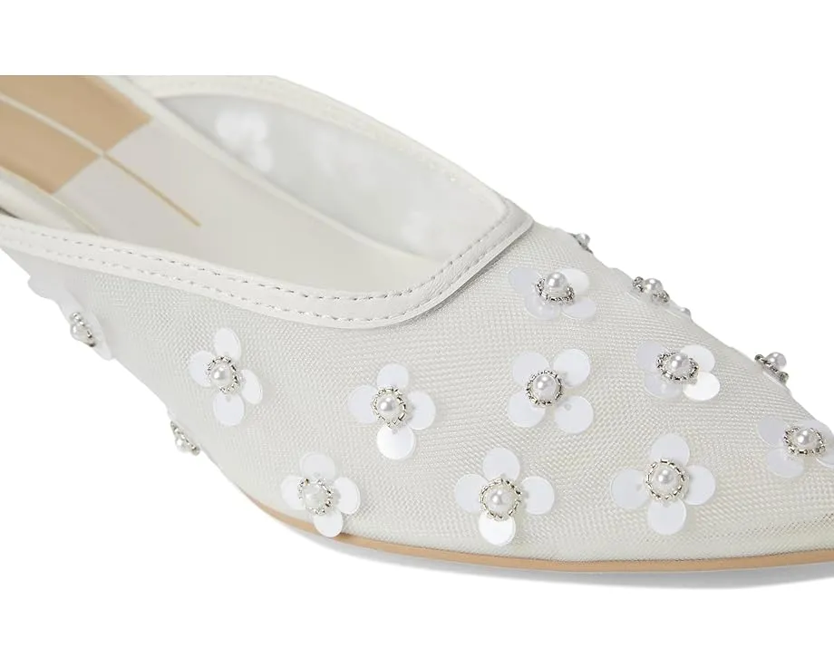 Туфли Clara Pearl с острым носком и декором из жемчуга