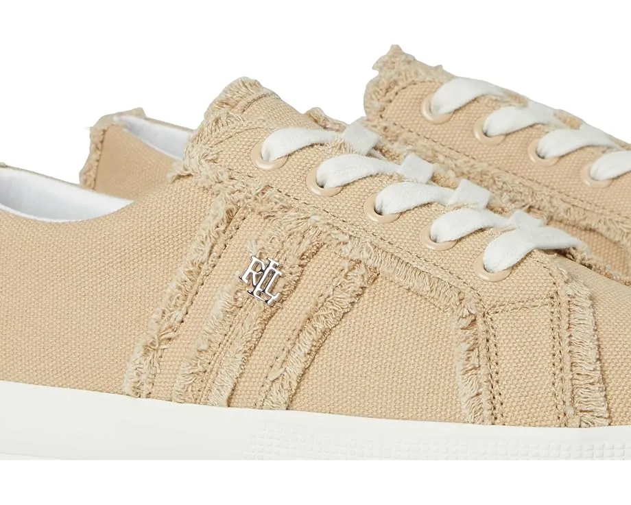 Кроссовки Lauren Ralph Lauren Janson Frayed Canvas с потертым кантом и амортизирующей стелькой