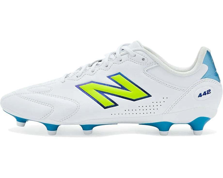 New Balance 442 Team FG V3 бутсы белые с шипами