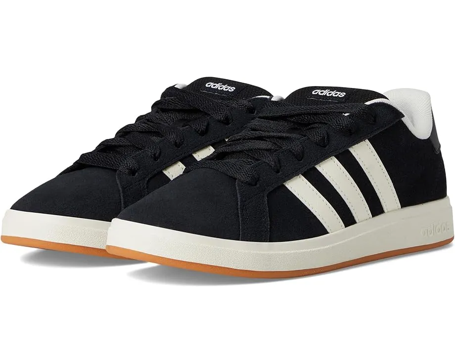 Кроссовки Adidas Grand Court 00S из замшевой кожи с пухлым язычком для детей