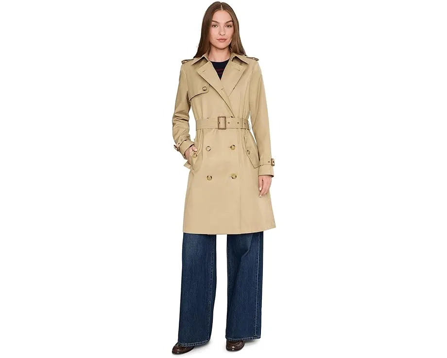 Пальто Lauren Ralph Lauren с поясом и двойной застежкой