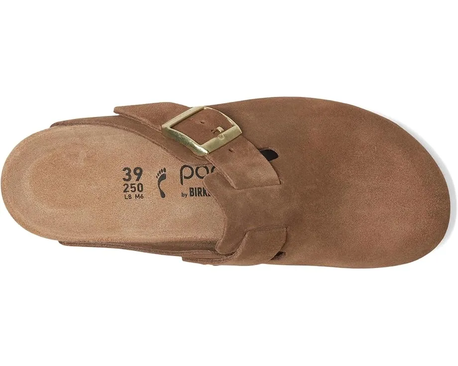 Birkenstock Клог на танкетке Fanny из замши с пробковой стелькой