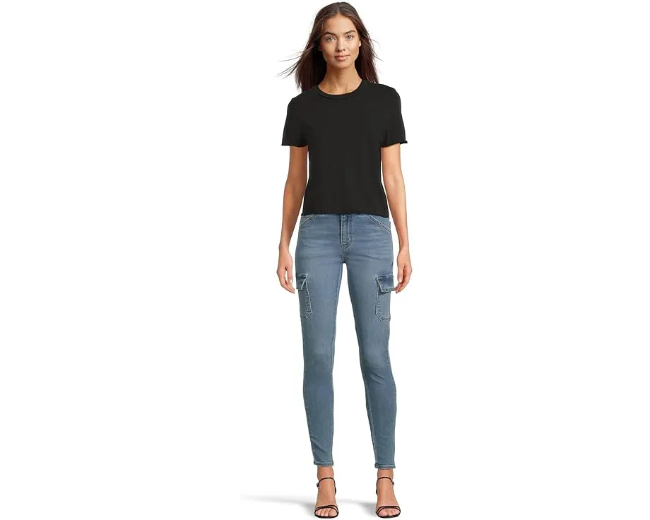 Jackie Raw Edge Crew Neck Tee
