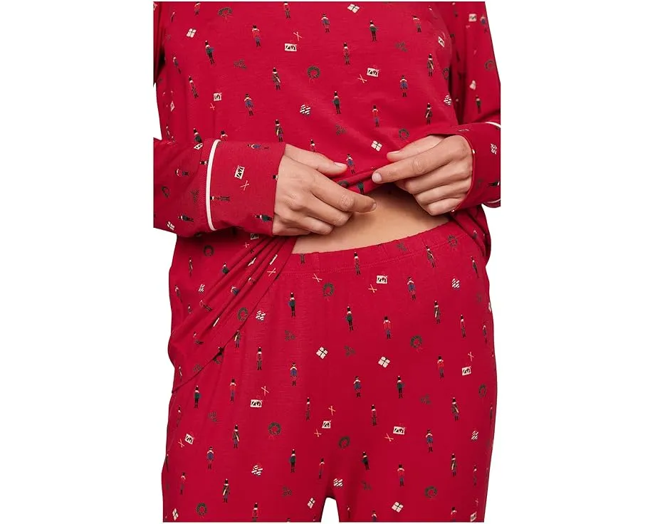 Пижамный комплект Eberjey Gisele Printed Crew из тенселя с модалом