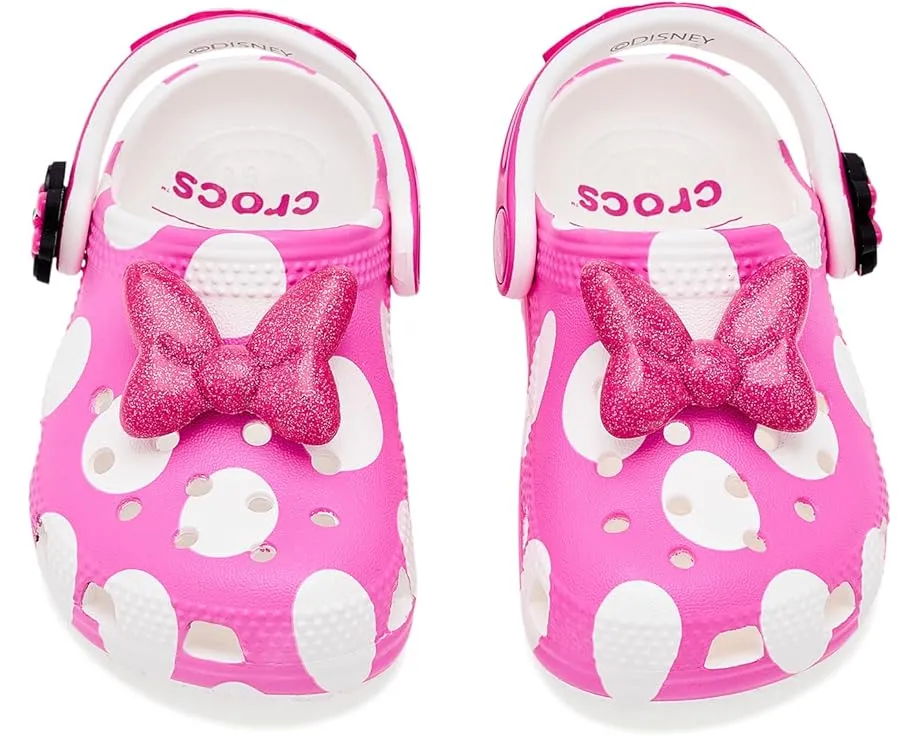 Кроксы Crocs Kids Disney Микки Маус для малышей с розовым бантом