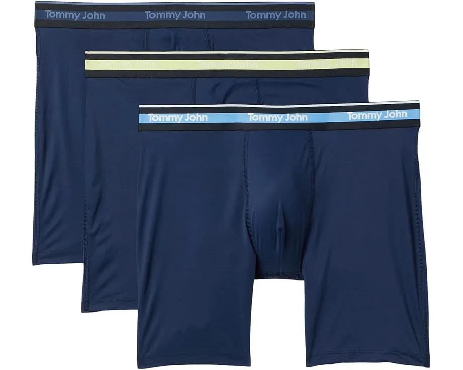 Tommy John Comfort Micro 6 дюймов (15.24 см) боксеры 3 шт с четырехсторонним растяжением