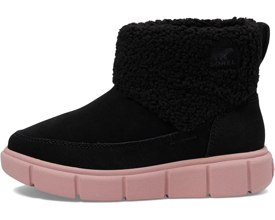 SOREL Детские ботинки Explorer III Slip-On Cozy WP на липучке с искусственным мехом